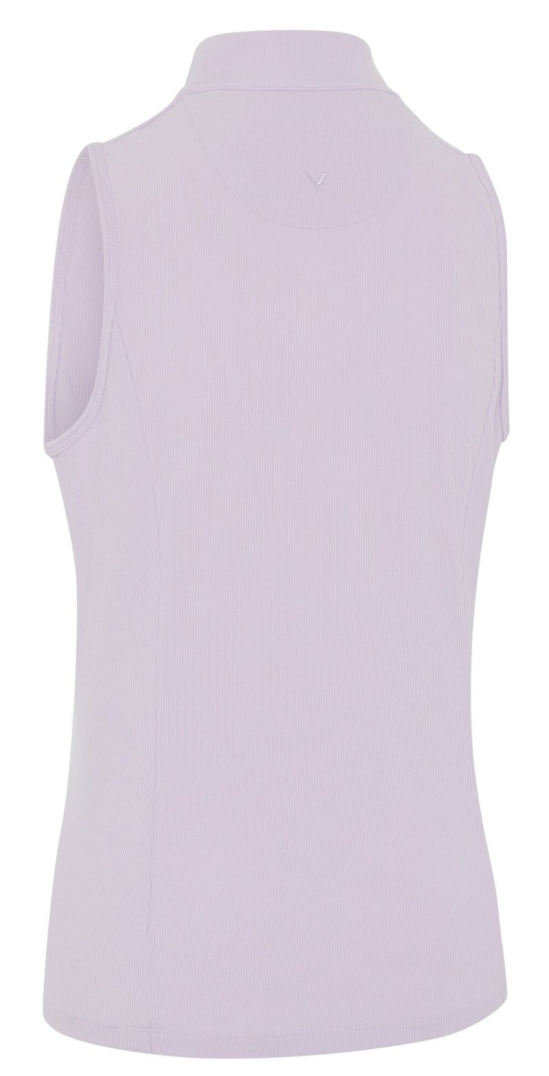 Callaway Rib Play Sleeveless polo femme, lilas pastel