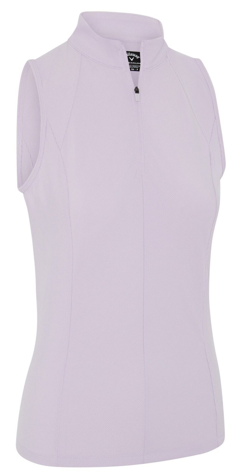 Callaway Rib Play Sleeveless polo femme, lilas pastel