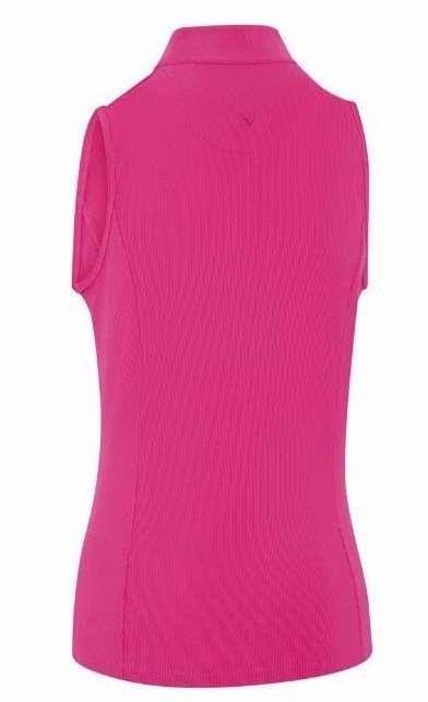 Callaway Rib Play Sleeveless polo femme, fuchsia purple