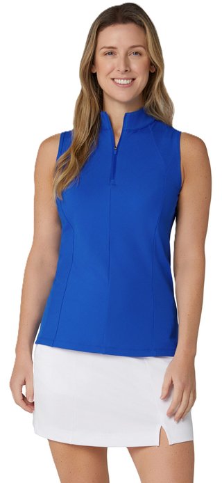 Callaway Rib Play Sleeveless polo femme, blue tattoo
