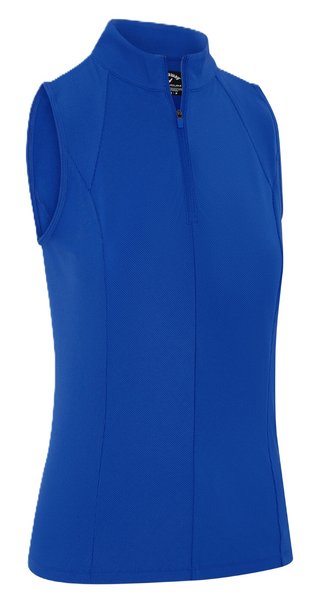 Callaway Rib Play Sleeveless polo femme, blue tattoo