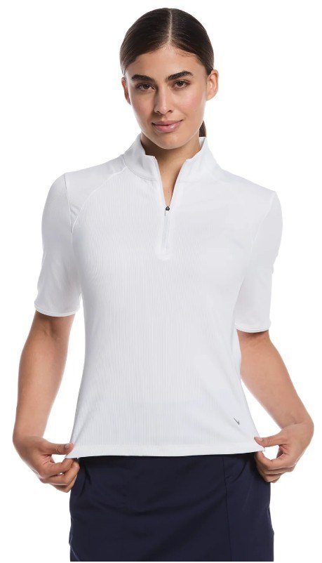 Callaway Rib Play polo femme, brilliant white