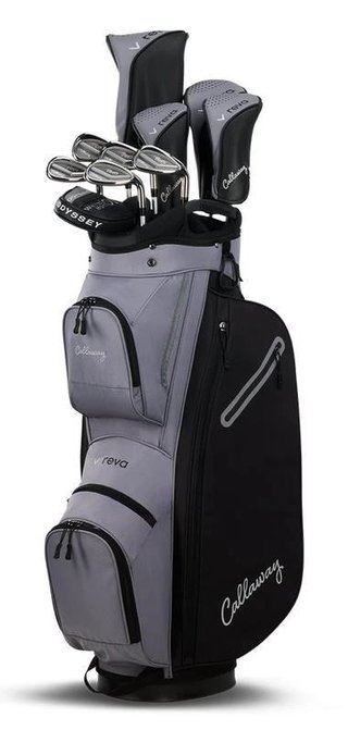 Callaway Reva 11PC Black set de golf femme 2026, graphite, LLH + sac chariot