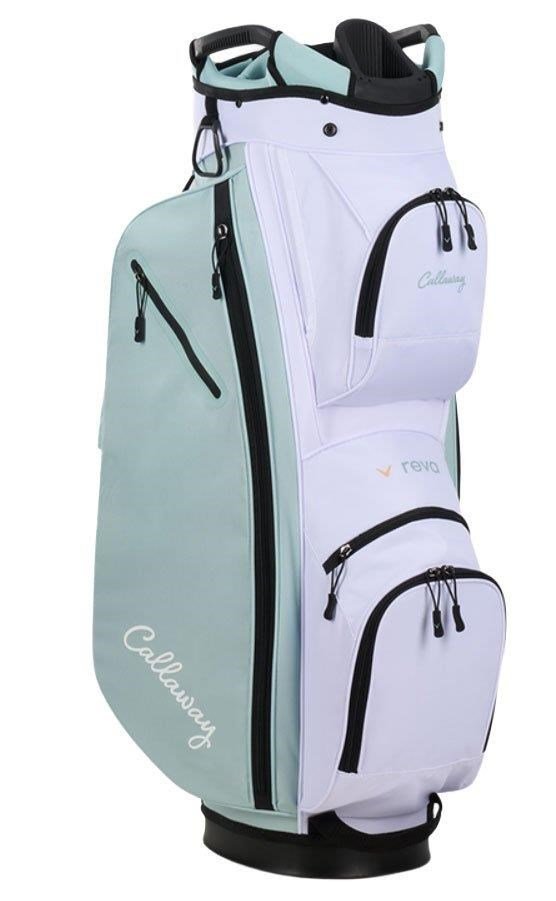 Callaway Reva 26 11PC Peach/Surf set de golf femme (graphite), main droite + sac chariot