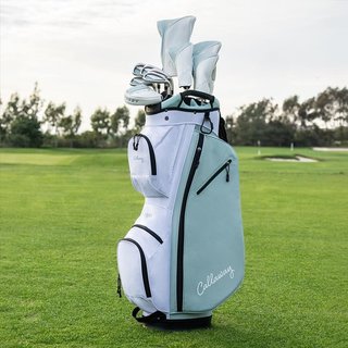 Callaway Reva 26 11PC Peach/Surf set de golf femme (graphite), main droite + sac chariot