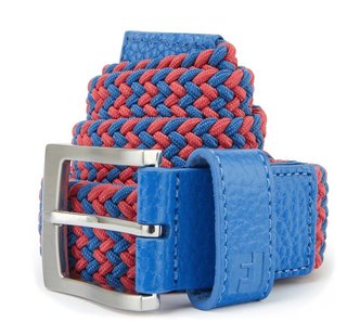 FootJoy Braided ceinture unisexe, coastal blue/nantucket red