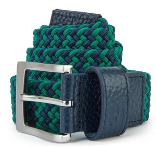 FootJoy Braided ceinture unisexe, navy/field green