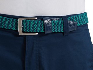 FootJoy Braided ceinture unisexe, navy/field green
