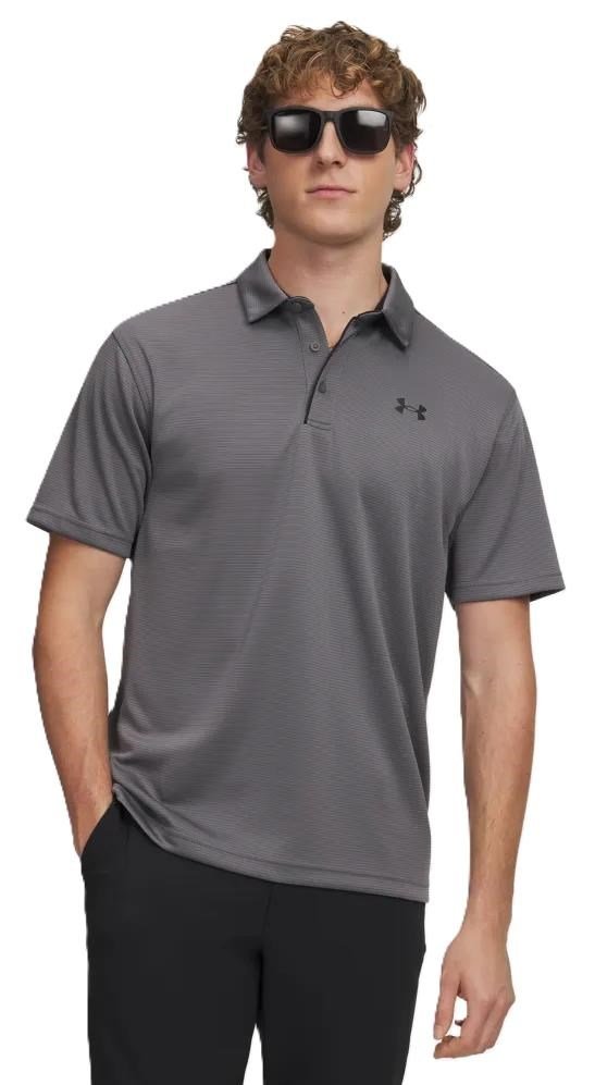Under Armour Tech polo homme, graphite/noir