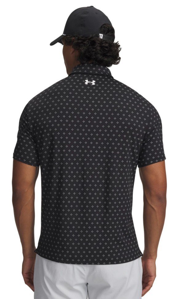 Under Armour Playoff 3.0 Printed polo homme, noir/blanc