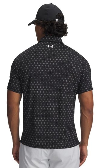 Under Armour Playoff 3.0 Printed polo homme, noir/blanc