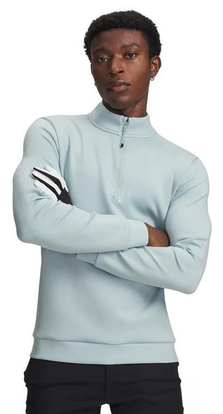 Under Armour UA Drive pull-over homme, bleu émail/menthe rafraîchissante