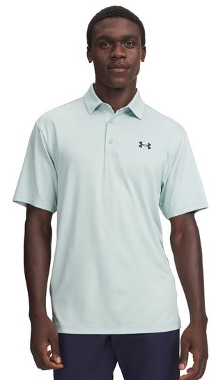 Under Armour Playoff Jacquard polo homme, enamel blue/illusion green