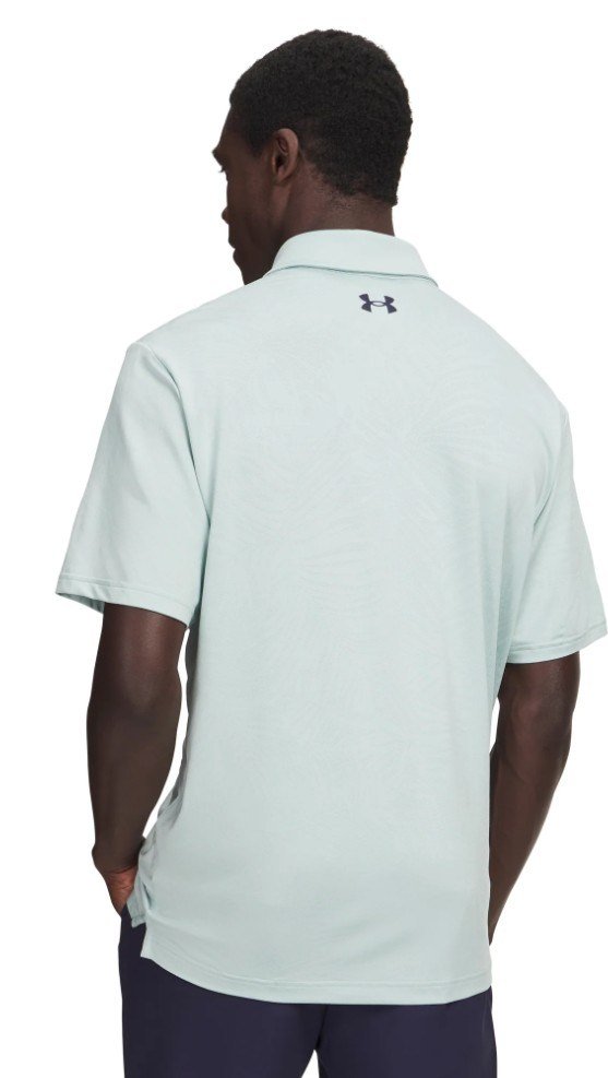 Under Armour Playoff Jacquard polo homme, enamel blue/illusion green