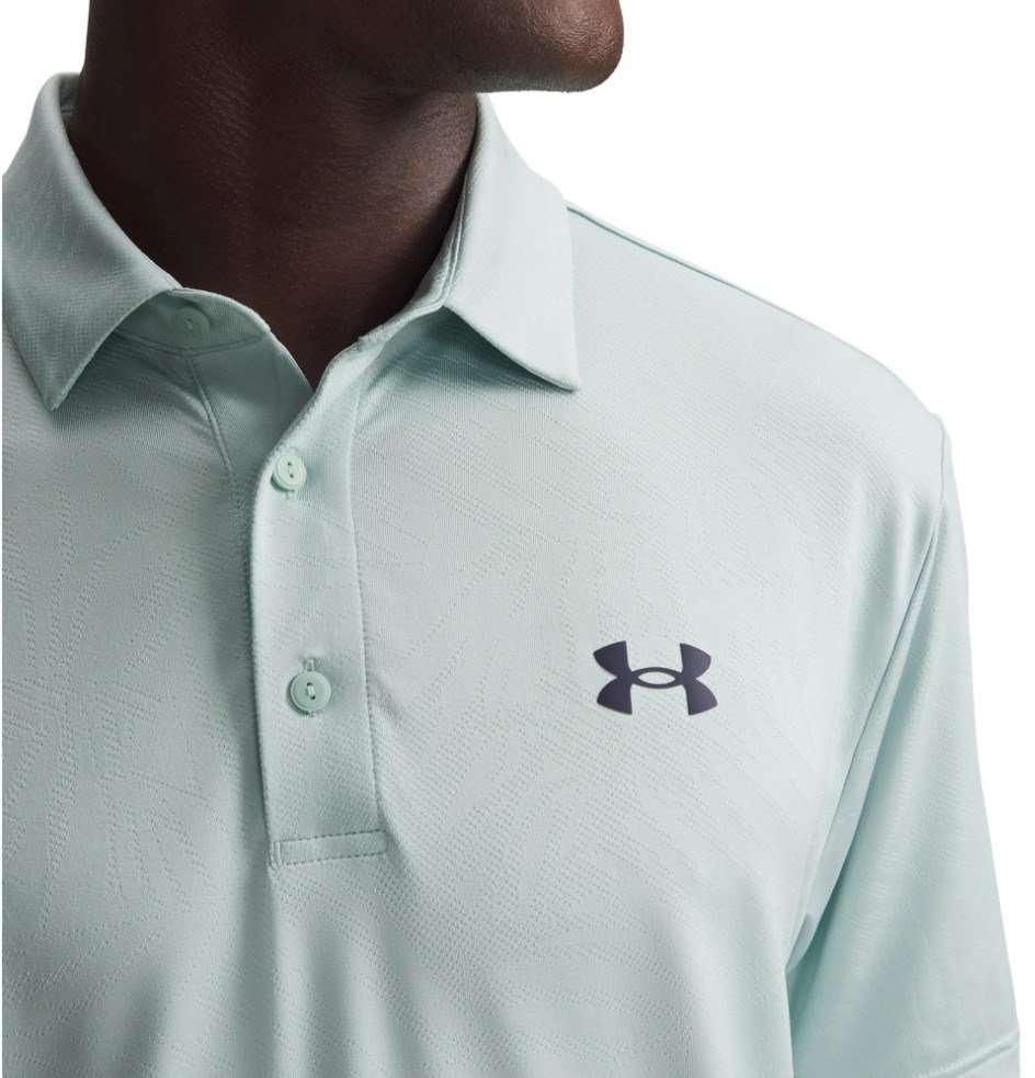Under Armour Playoff Jacquard polo homme, enamel blue/illusion green