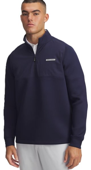 Under Armour Drive Pro Hybrid Half Zip sweatshirt homme, midnight navy/black