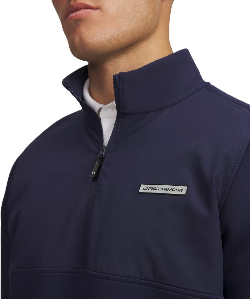Under Armour Drive Pro Hybrid Half Zip sweatshirt homme, midnight navy/black