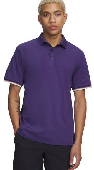 Under Armour Dry Pique polo homme, mystical purple/black