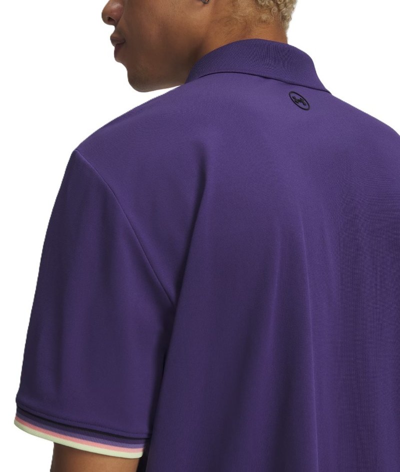 Under Armour Dry Pique polo homme, mystical purple/black