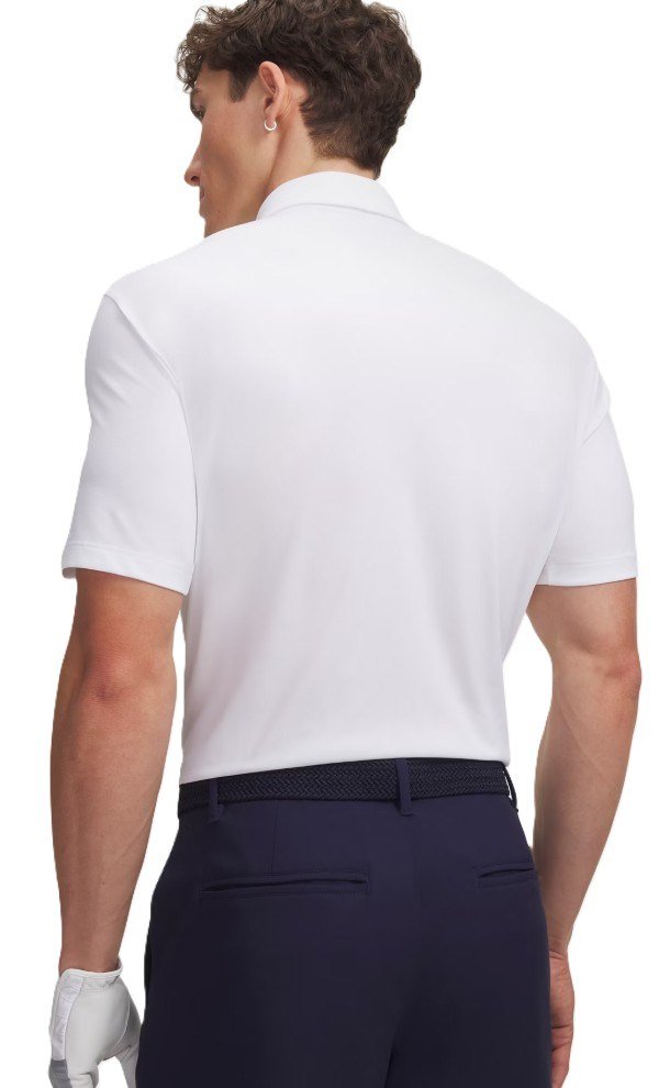 Under Armour Dry Horizon polo homme, blanc/bleu marine