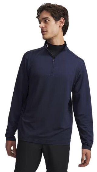 Under Armour Drive Lightweight 1/2 Zip sweat homme, midnight navy/midnight navy fade heather/castlerock