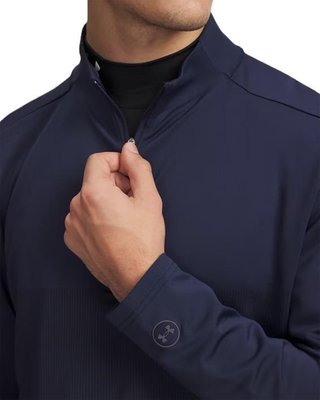 Under Armour Drive Lightweight 1/2 Zip sweat homme, midnight navy/midnight navy fade heather/castlerock
