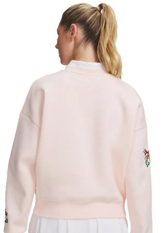Under Armour Icon Golf Trip Crew pull femme, rose