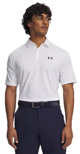 Under Armour Matchplay polo homme, blanc/gris foncé