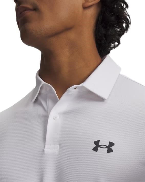 Under Armour Matchplay polo homme, blanc/gris foncé