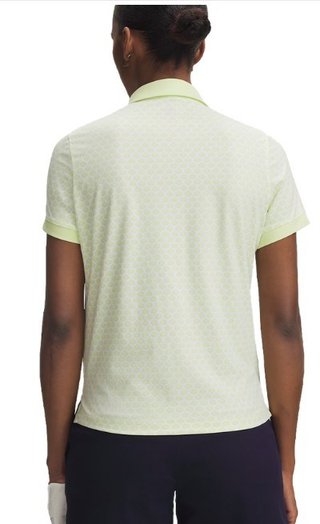 Under Armour Drive Printed polo femme, fade green/white