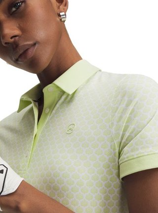 Under Armour Drive Printed polo femme, fade green/white