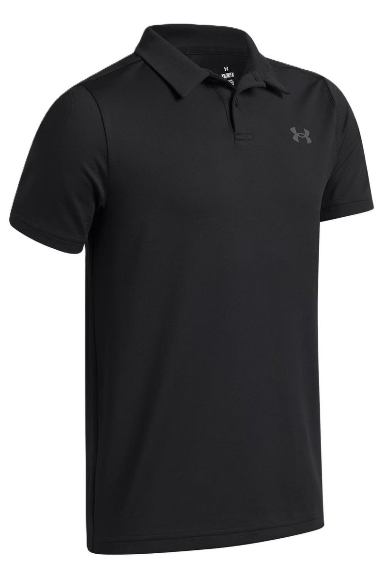 Under Armour Matchplay junior polo, noir/castlerock