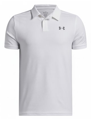 Under Armour Matchplay polo junior, blanc/castlerock