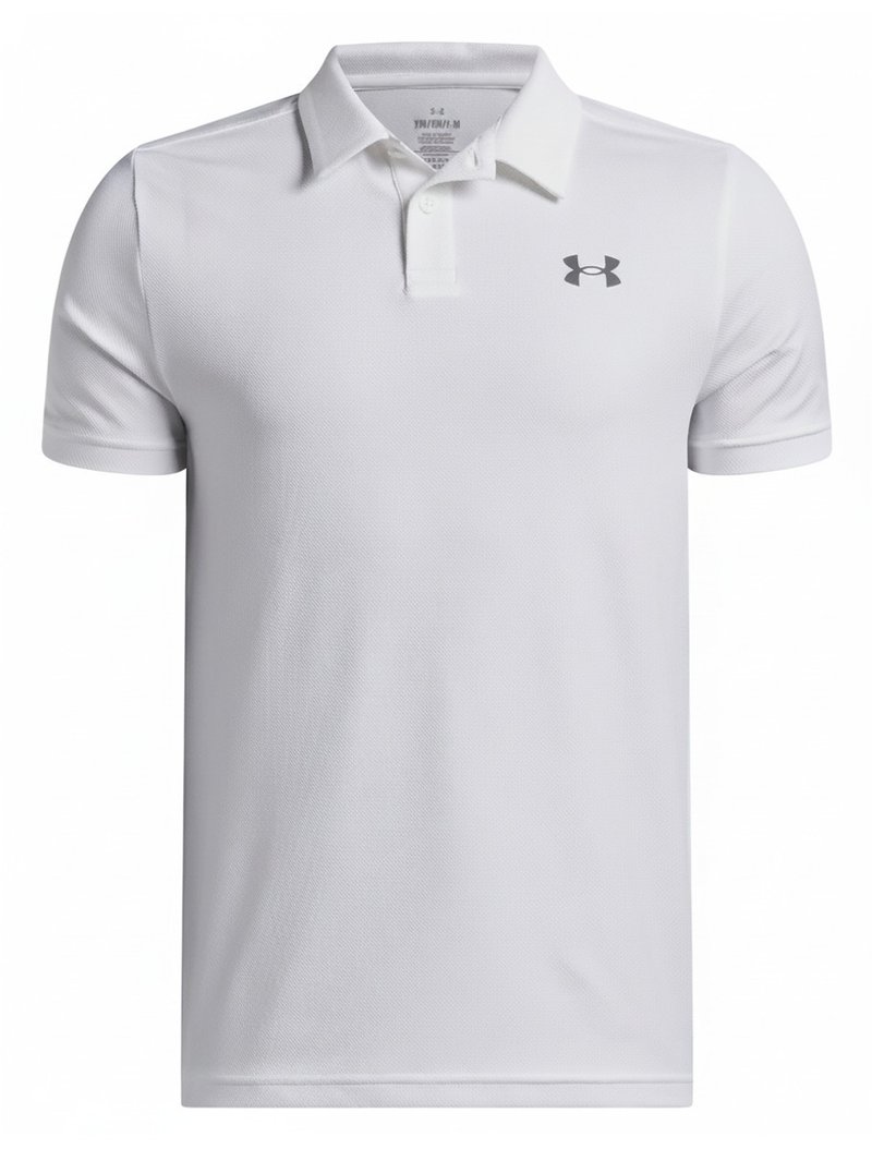 Under Armour Matchplay polo junior, blanc/castlerock