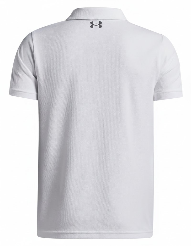 Under Armour Matchplay polo junior, blanc/castlerock