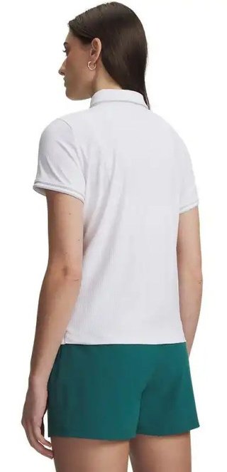 Under Armour Drive Chill polo femme, blanc/halo gray