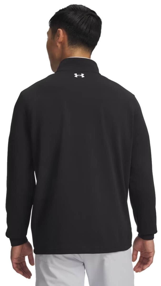 Under Armour MatchPlay 1/4 Zip sweat homme, noir/blanc
