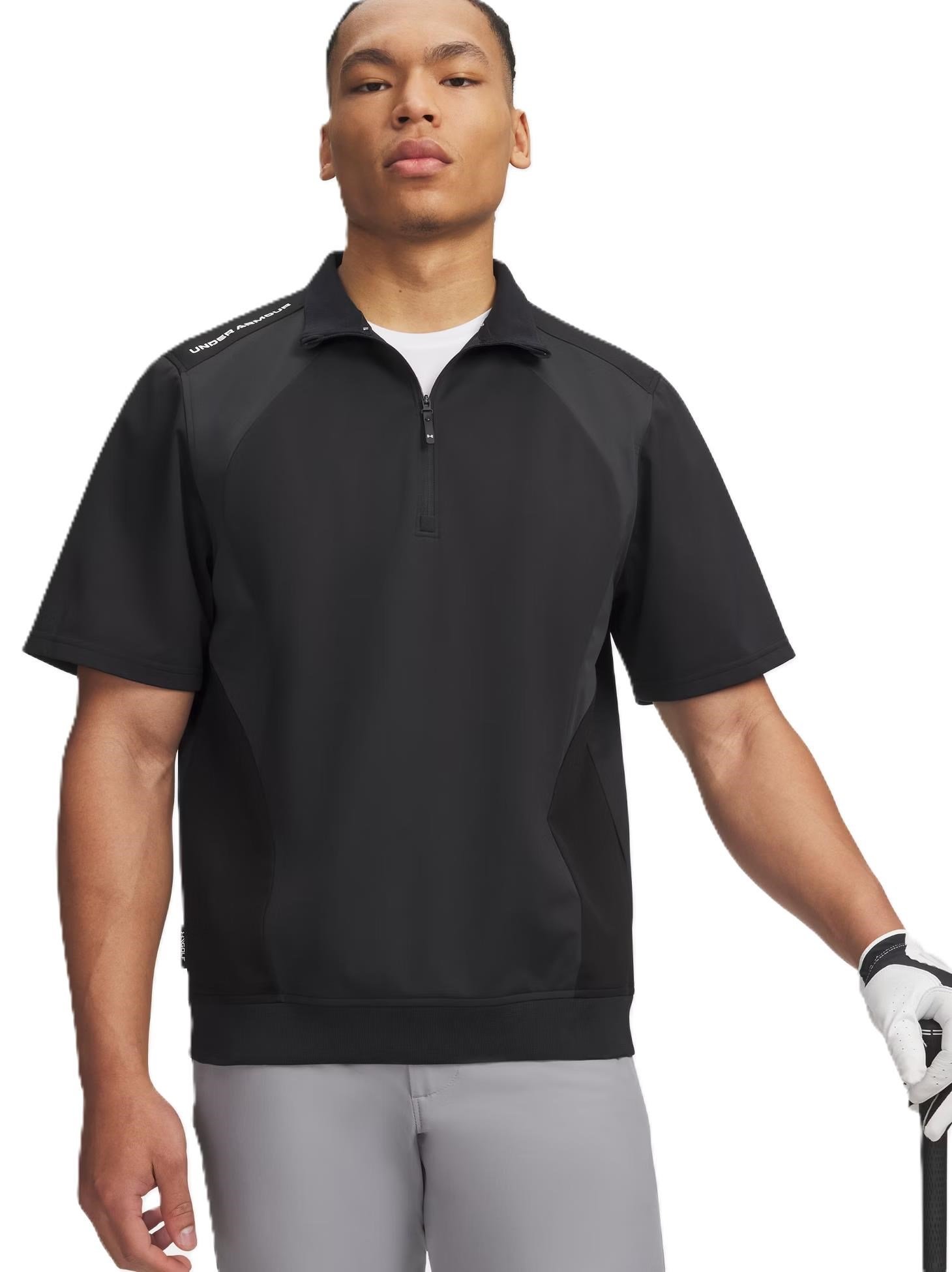 Under Armour Drive Wind SS 1/2 Zip veste homme, noir