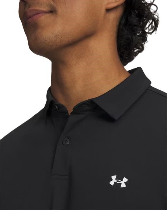 Under Armour Tee To Green Pique polo homme, noir/blanc