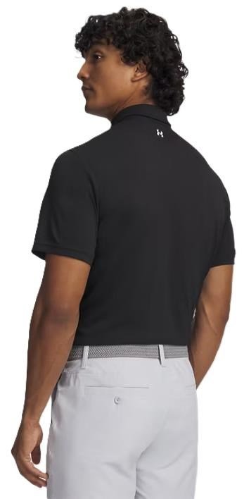 Under Armour Tee To Green Pique polo homme, noir/blanc