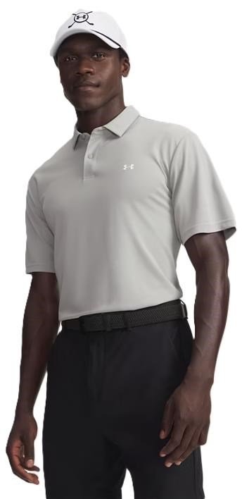 Under Armour Tee To Green Pique polo homme, titanium/white