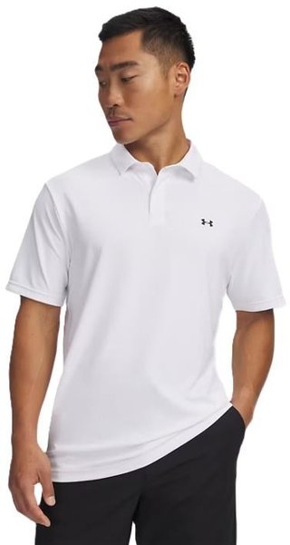 Under Armour Tee To Green Pique polo homme, blanc/noir