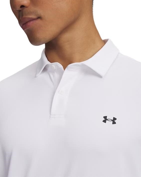 Under Armour Tee To Green Pique polo homme, blanc/noir