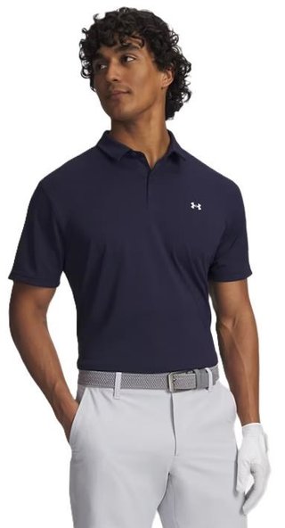 Under Armour Tee To Green Pique polo homme, navy/white