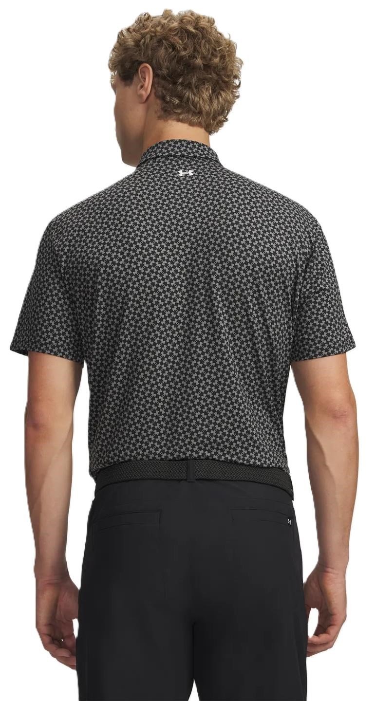 Under Armour T2G Printed polo homme, noir