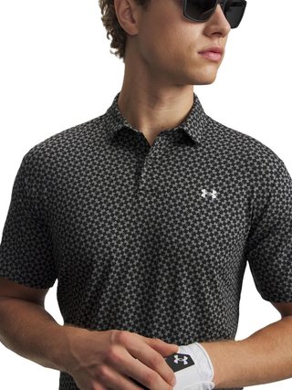 Under Armour T2G Printed polo homme, noir