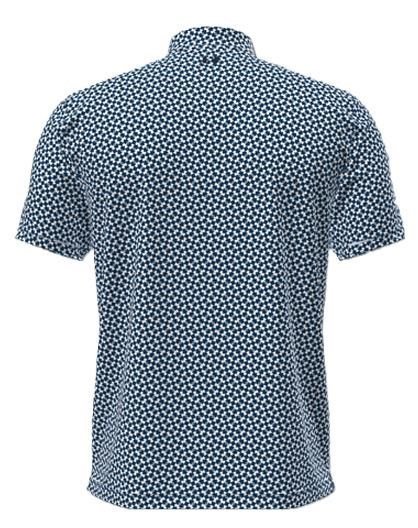 Under Armour UA T2G Printed polo homme, varsity blue/white/midnight navy