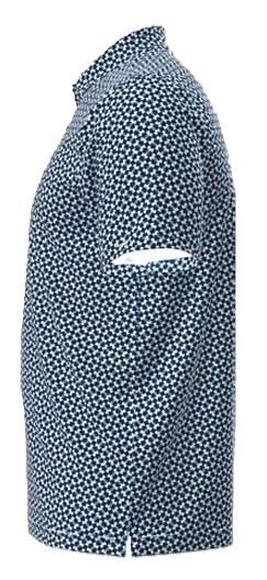 Under Armour UA T2G Printed polo homme, varsity blue/white/midnight navy