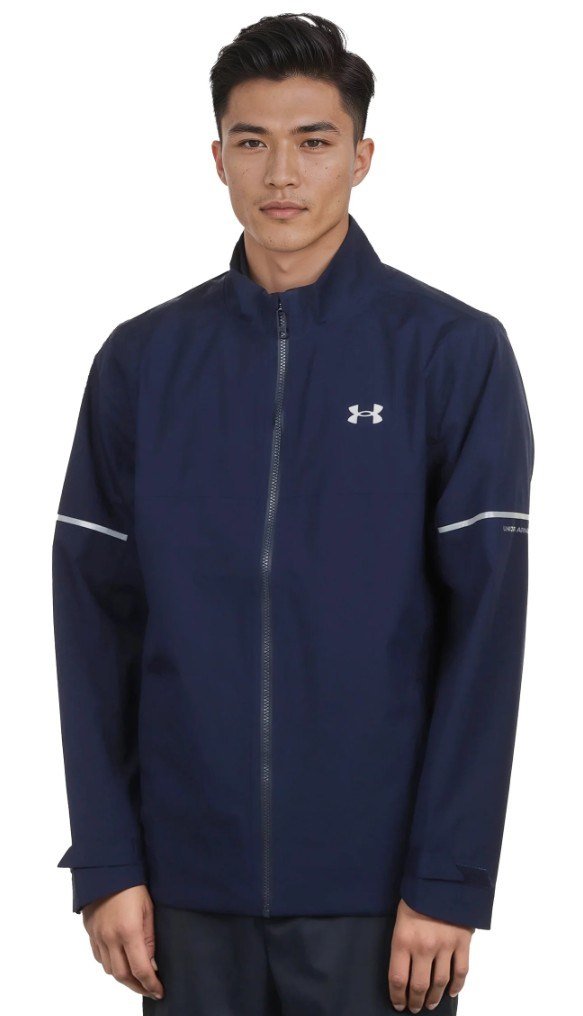 Under Armour Drive Rain veste homme, midnight navy/metallic silver