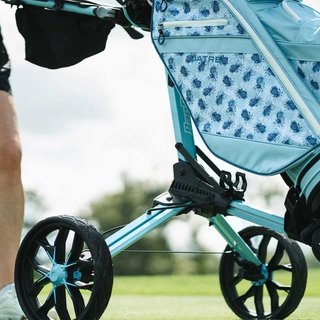 Bag Boy Nitron Auto-Open chariot manuel, bleu glace/blanc